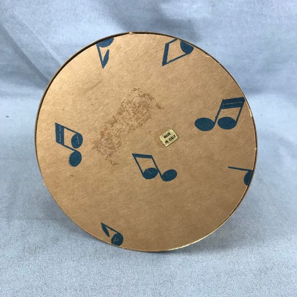 Musical Revolving Doll Folk Dress Wind Up Music Box Vintage Made in Italy 7" - Picture 6 of 6